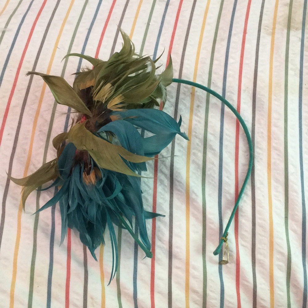 Colette Malouf feather headband